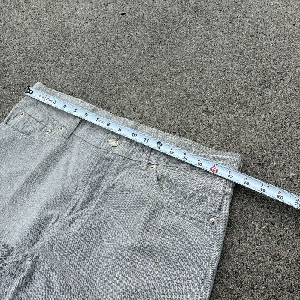 Vintage Polo Ralph Lauren Pants 34x30 100% Cotton Herringbone Trousers USA Made - Picture 11 of 16